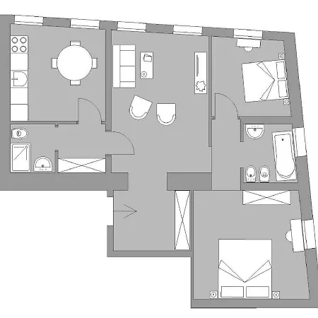 Ca' Del Monastero 6 Collection Chic For 4 Guests With Lift 아파트 베니스